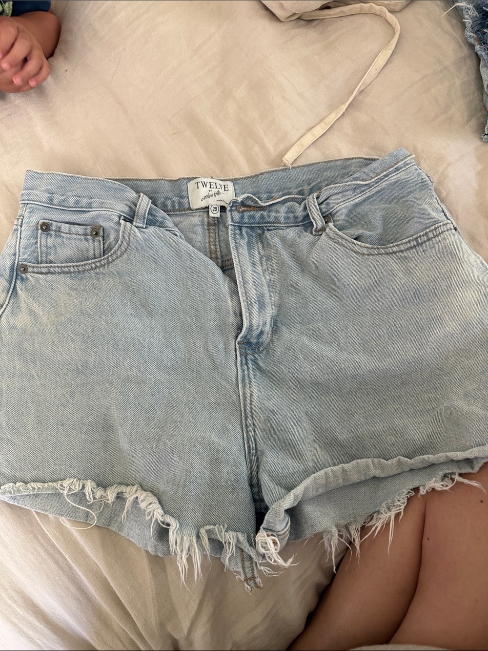 Twelve Jean Shorts
